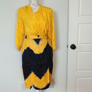 Handmade Tie Dye Pencil Skirt